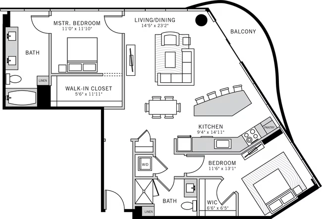 Tower Residence 8 1208 floor plan